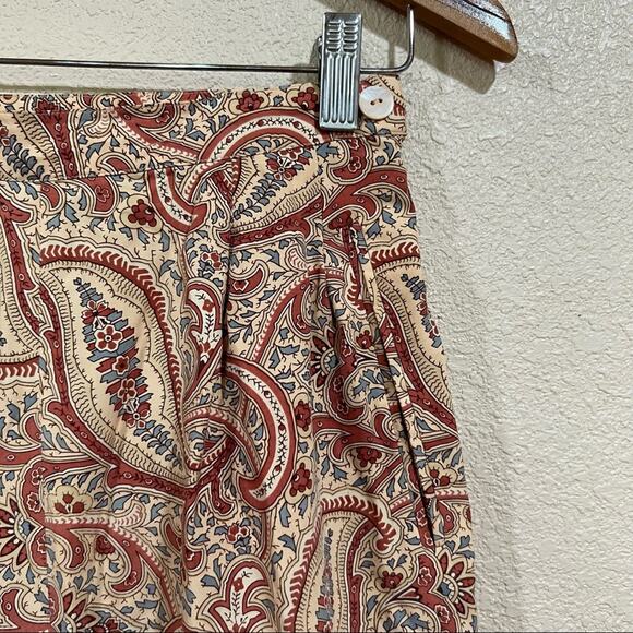 Adrienne Vittadini Collection paisley silk grandmacore pants - Picture 2 of 6